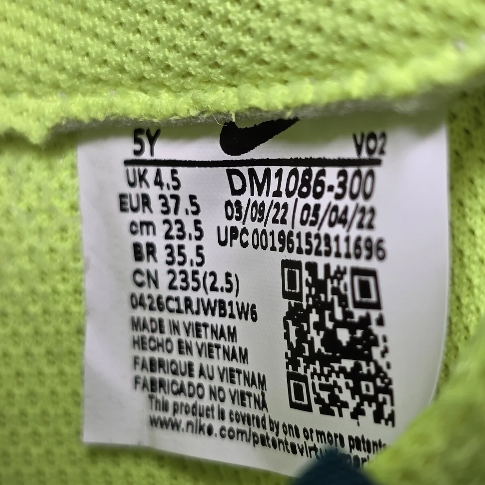 Nike Air Force‎ 1 Low Crater Bright Spruce Volt DM1086-300 GS Youth Size 5Y New